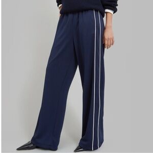 The Frankie Shop Alex Navy Blue Women's Track Pants